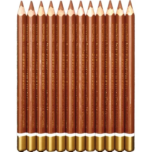 belcolART Farb Gigant Trigon pieštukai, 12 vnt, rudi image 1