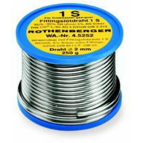 Rothenberger ROSOL 1S Minkšto litavimo viela 2 mm 250 g image 1