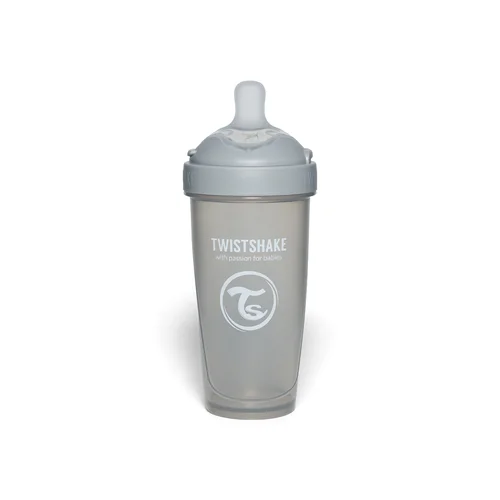 Twistshake Pro Double 330ml anti-kolikų buteliukas 79042 pilkas image 2