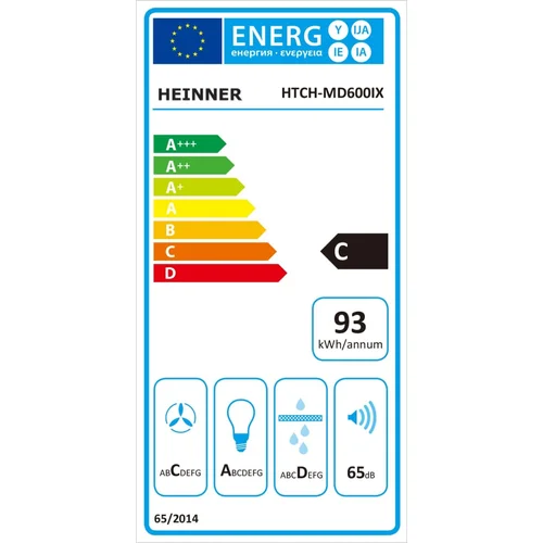 HEINNER HTCH-MD600IX Ištraukiamas gartraukis 60 cm image 3