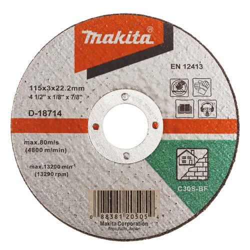 Makita D-18714 Pjovimo diskas akmeniui, 115 x 2,5 mm, C30S image 1