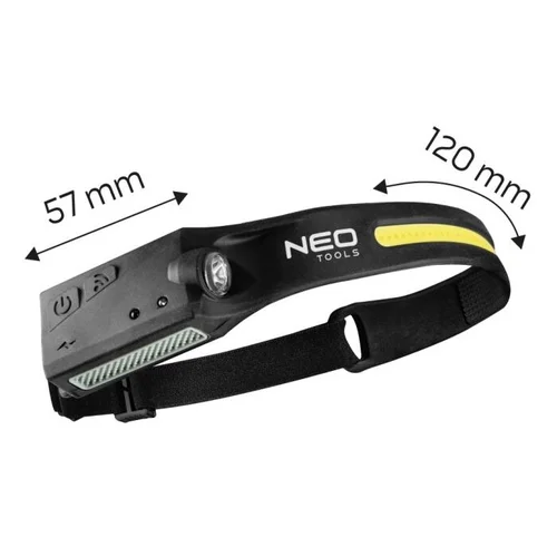 Neo Tools 99-097 Prožektorius ant galvos USB kraunamas image 2