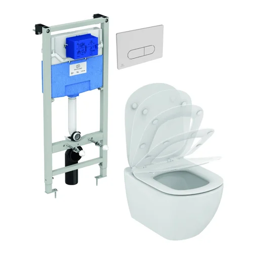 Ideal Standard ProSys WC rėmo komplektas su Tesi Aquablade soft-close image 1