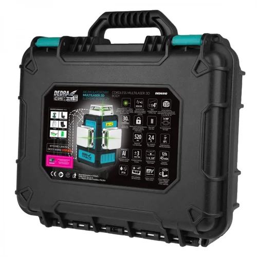 Dedra DED6910 18 V Žalias Lazerinis nivelyras image 3