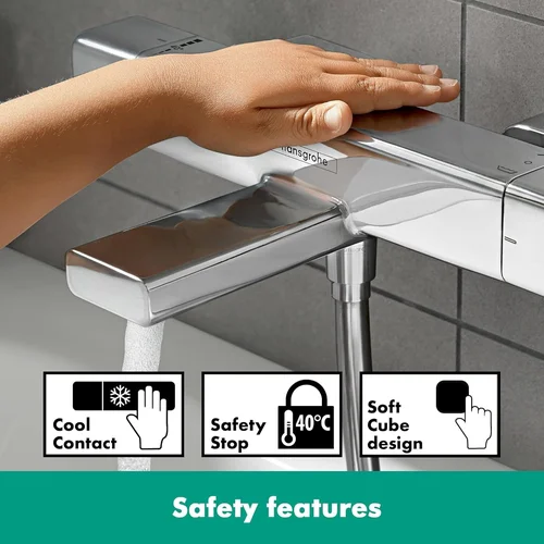 Hansgrohe Croma E280 27687000 virštinkinė dušo/vonios sistema, termostatinis maišytuvas, snapas, chromo spalva image 2