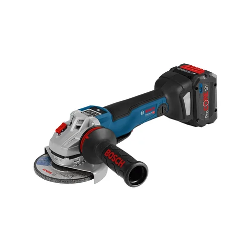 Bosch GWS 18V-10 PSC akumuliatorinis kampinis šlifuoklis 2x5.5Ah image 2