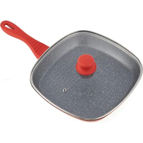 HEINNER HR-BET-OR28 Griliaus keptuvė, aliuminio, su dangčiu, 28 cm image 2