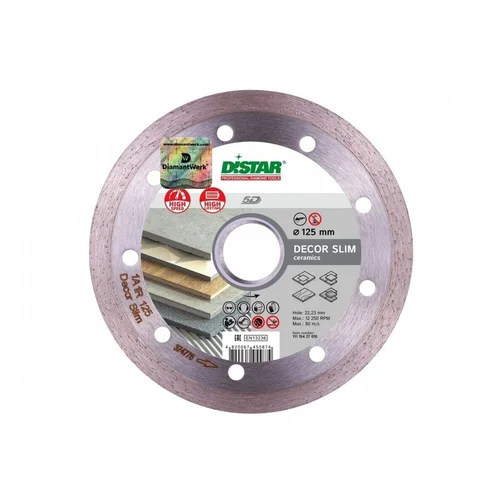 DISTAR DECOR SLIM Deimantinis diskas plytelėms 125 mm (11115427010) image 1
