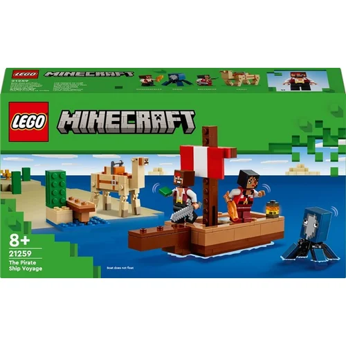 Konstruktorius LEGO® Minecraft Kelionė piratų laivu 21259 image 1