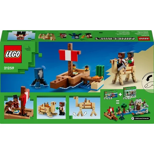 Konstruktorius LEGO® Minecraft Kelionė piratų laivu 21259 image 2
