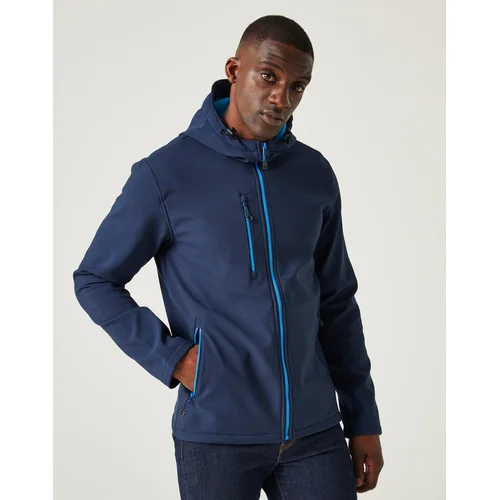 Regatta TRA705 Softshell striukė su gobtuvu 2XL Navy/French Blue image 2