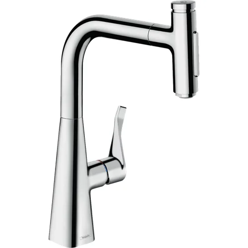 Hansgrohe Metris Select M71 73817000 virtuvinis maišytuvas su ištraukiama žarna image 1