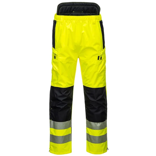 PORTWEST PW342 XL Geltona/Juoda Gero matomumo darbo kelnės image 2