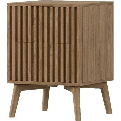Naktinis staliukas Entsian, ąžuolo, 40 cm x 40 cm x 52 cm image 1