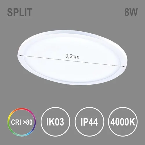Tope Split R NW Įmontuojamas šviestuvas 8W LED 4000K image 2