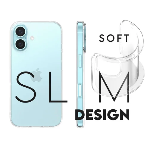 CARE Fashion dėklas X-Ray Soft Basic iPhone 16, Skaidrus image 1