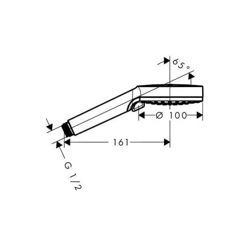 Hansgrohe Crometta Vario dušo galvutė, 100 mm image 3