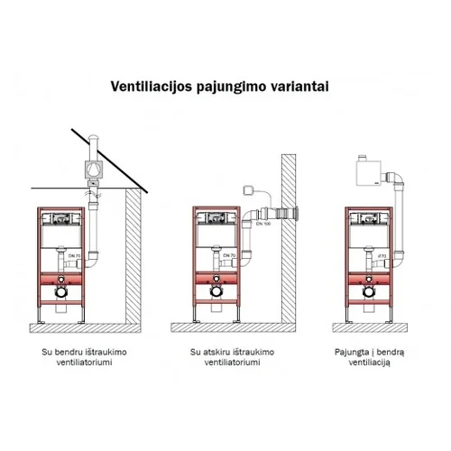 TECE 9820078 vandens nubėgimo alkūnė su atšaka ventiliacijos pajungimui, dešinė image 2