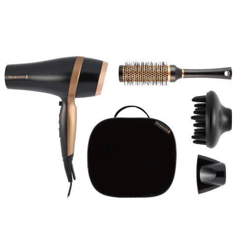 REMINGTON D6960GP Salon Smooth dovanų rinkinys plaukų džiovintuvas juodas image 2