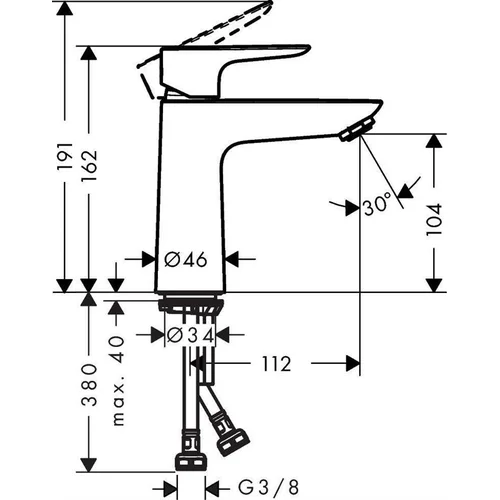 Hansgrohe Talis E 110 71710140, Bronzos image 2