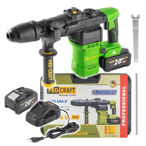 ProCraft PHA50-1b-c SDS-MAX 20 V Akumuliatorinis perforatorius image 1