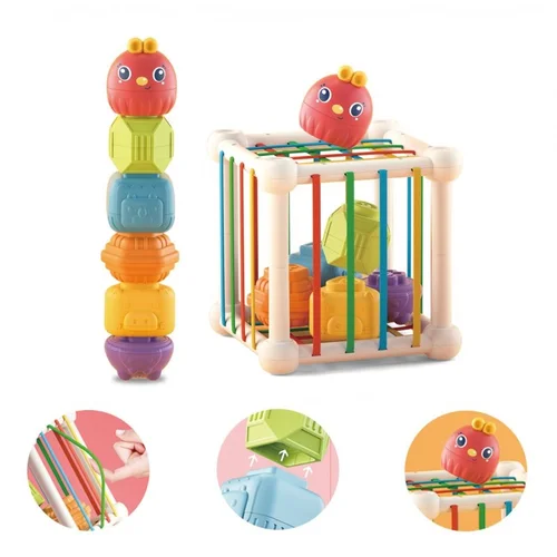 WOOPIE lankstus sensorinis kubelių rūšiuotojas 7 vnt. image 2