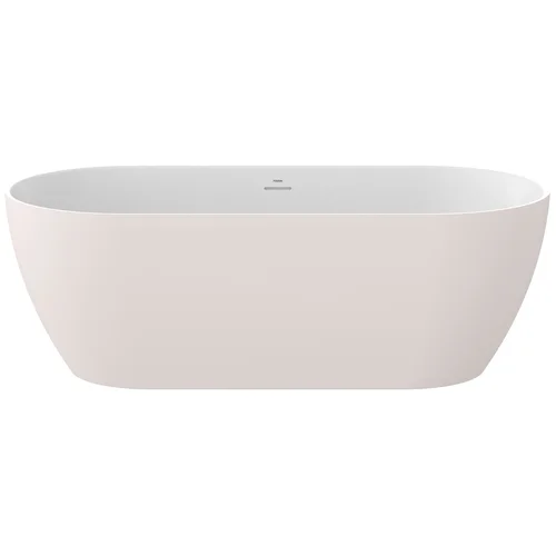 Vonia Freedom O Tec 170x77, laisvai pastatoma, Alabaster Pink/balta, sifono dangtelis baltos spalvos image 2