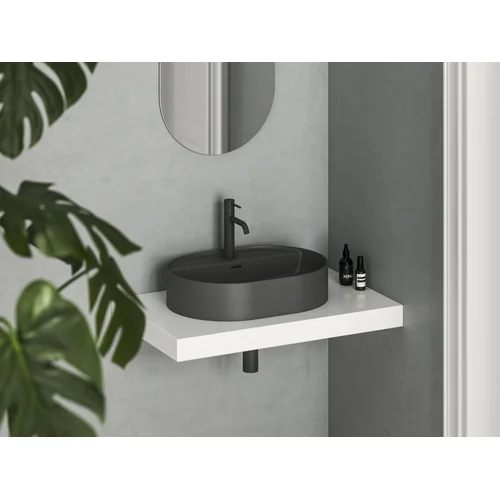 Keraminis praustuvas Ceramic Slim Shelf O 55, antracitas image 1