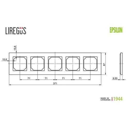 LIREGUS EPSILON Penkiavietis rėmelis, Smėlio spalvos image 2