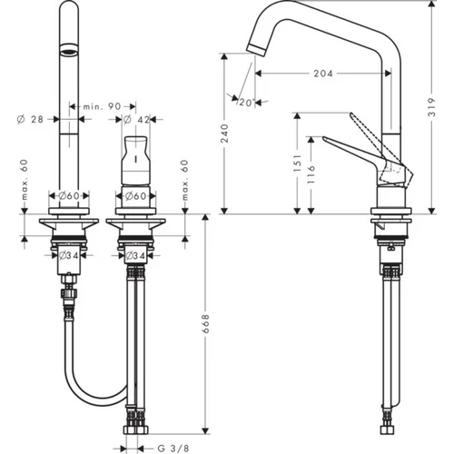 Hansgrohe AXOR Citerrio M 34820000 Chromo image 3