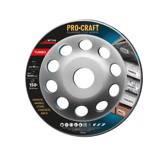 Deimantinis šlifavimo diskas ProCraft WT150 Turbo image 2