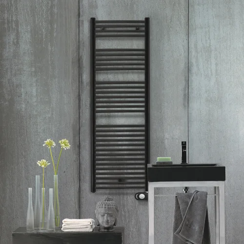 Elektrinis rankšluosčių džiovintuvas Zehnder Aura 1466x600 mm PBEBZ-150-60/MQ Juodas image 1