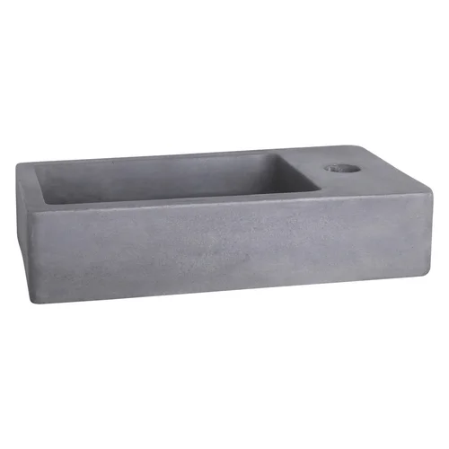 Praustuvas betoninis, 40 x 22 x 8 cm, tamsiai pilkas image 1