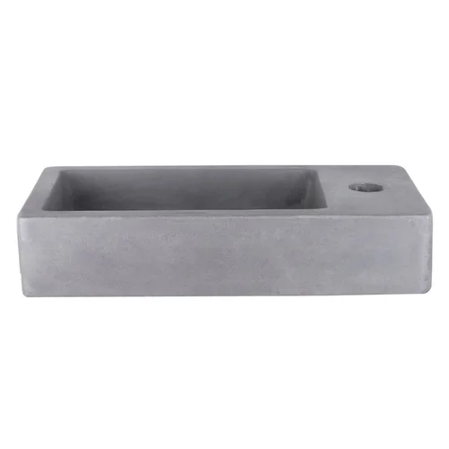 Praustuvas betoninis, 40 x 22 x 8 cm, tamsiai pilkas image 3