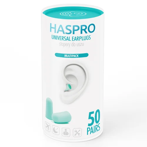 HASPRO TUBE50 MINT ausų kištukai, 50 porų, EPUF5051 image 2