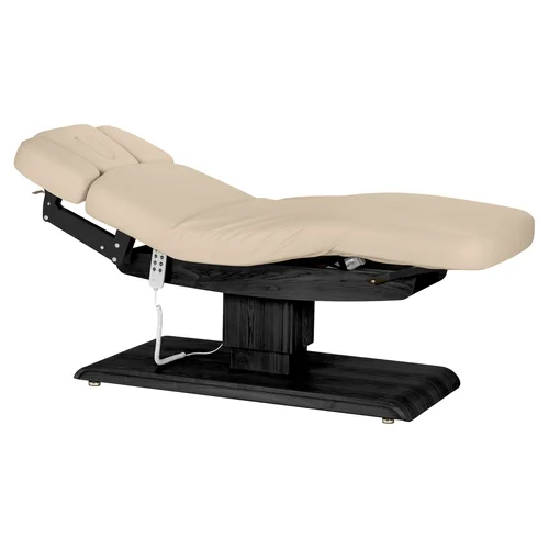 Sillon Relax elektrinis SPA procedūrų gultas, smėlio, tamsios medienos pagrindu image 1