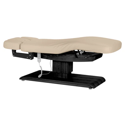 Sillon Relax elektrinis SPA procedūrų gultas, smėlio, tamsios medienos pagrindu image 3