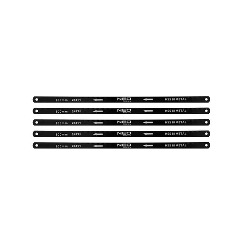 NEO Pjūklo geležtė 300x12,5 mm, 5 vnt. image 1