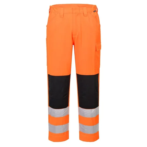 PORTWEST ES046 Gero matomumo darbo kelnės 42 Oranžinė image 3