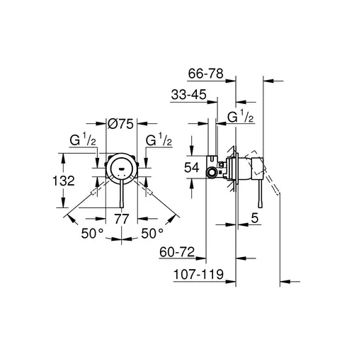 GROHE Essence 29197DC0 Potinkinis dušo maišytuvas, Nerūdijančio plieno image 2