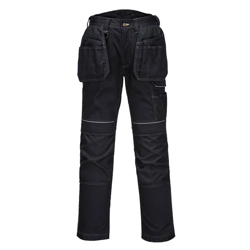Portwest T602 darbo kelnės 33, Navy/Black image 1