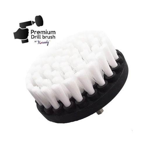Kornely Premium Drill Brush baltas, 10 cm image 1