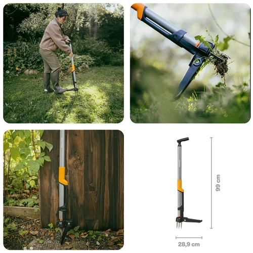 Fiskars Ergonomic piktžolių rautuvas, 990 mm ilgio image 3