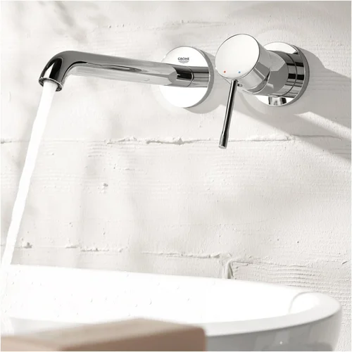 Grohe Essence New 19408001 sieninis praustuvo maišytuvas, chromo spalvos, snapo ilgis 183 mm image 2