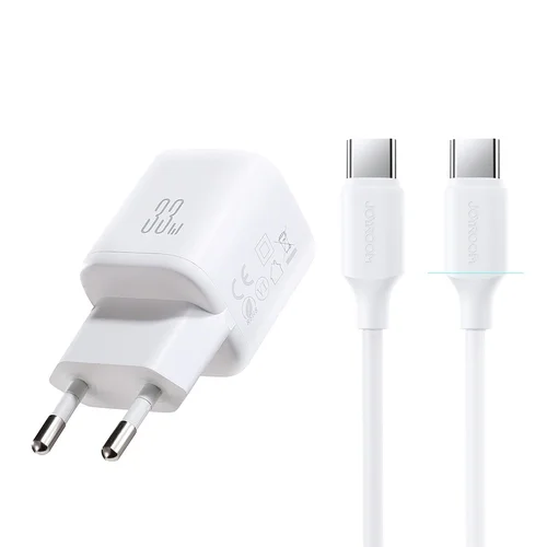 Joyroom JR-TG7 33W USB-C/USB-A įkroviklis + USB-C kabelis 60W baltas image 1