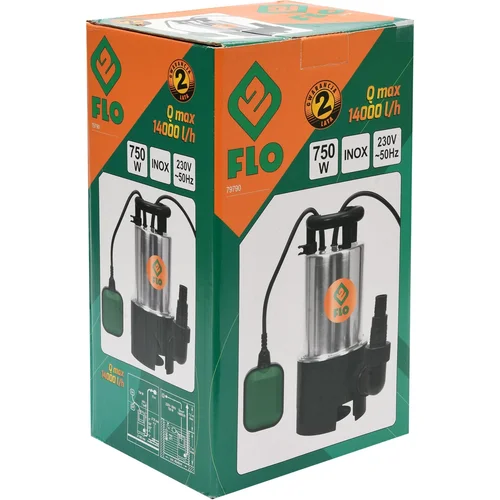 INOX Flo Elektrinis siurblys nešvariam vandeniui 750W image 2