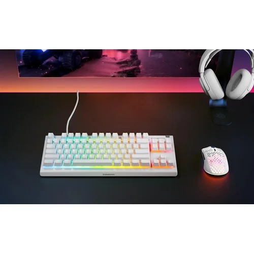 Steelseries Apex 3 TKL Laidinė klaviatūra, balta image 3