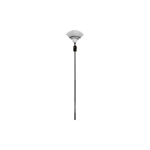 OneClick metalinis, vėduoklinis lapų grėblys +kotas L image 1