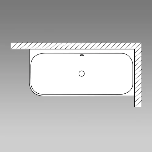 Vonia Villeroy&Boch Oberon 2.1 UBQ180OBN9CR00VD01, 180x80 dešinė pusė prie sienos image 3