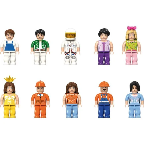 Statybinės plytos Minifigurėlės 20 vnt image 2